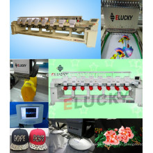 Elucky Industrial embroidery machine for sale with 8 Heads for Cap & Flat embroidery sewing thread for cap / flat embroidery